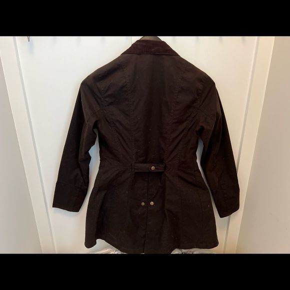 Barbour Holsteiner Waxed Skirt Jacket - size 6 - Picture 11 of 12
